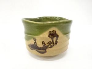 作家物　織部　茶碗